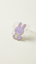 Lavender Dream Bunny enamel charm