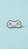 Pixel Game Controller enamel charm